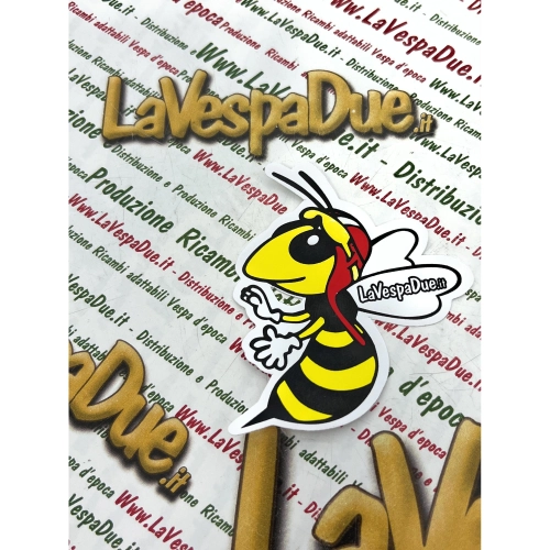 VESPA-Werbeaufkleber, Blick nach links auf VESPA APE LAMBRETTA, Vintage-VESPA mit Affenmotiv