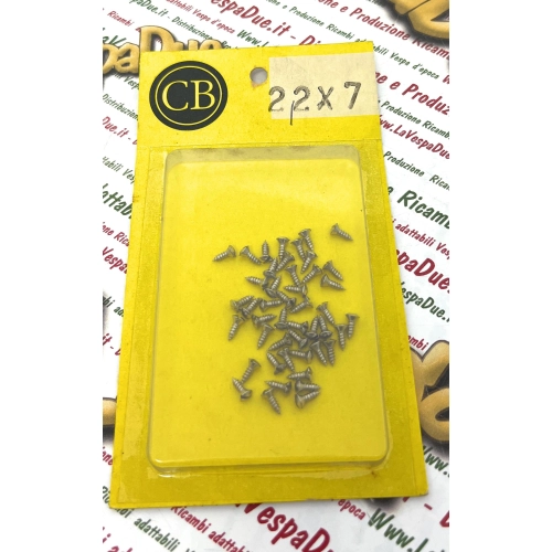 Packung mit 2,2 x 7 mm selbstschneidenden Schrauben für VESPA APE und LAMBRETTA, Schlitzkopf aus Edelstahl, verschiedene Anwendungen