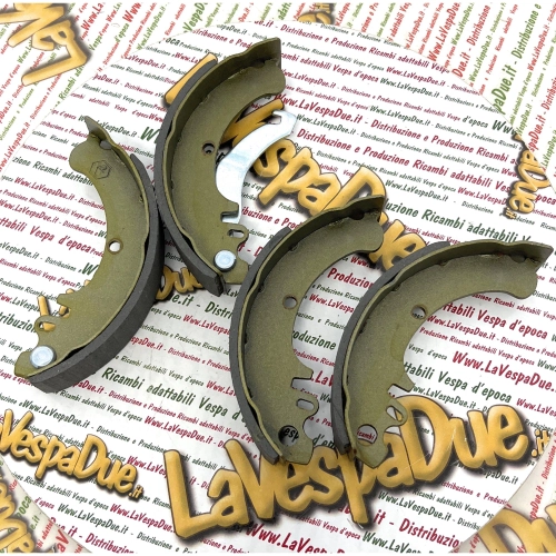Complete rear brake shoe set for APE 50 P TM P FL FL2 FL3 EUROPA RST MIX EURO 2 from 1980 to 2010 ro 154998
