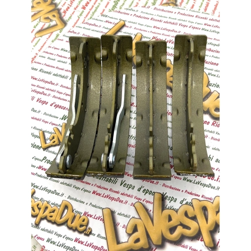 Complete rear brake shoe set for APE 50 P TM P FL FL2 FL3 EUROPA RST MIX EURO 2 from 1980 to 2010 ro 154998