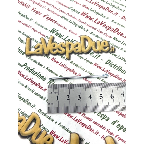 Splint 2,5 x 50 mm aus verzinktem Stahl für VESPA, APE, LAMBRETTA und diverse Anwendungen wie Bremstrommelklemmen, Filterhalterungen, Tankdeckel und Türschlösser