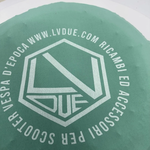 Spare wheel cover fabric WATER GREEN for VESPA 50 80 90 125 150 160 180 200 PX SPECIAL ET3 GT GL SPRINT APE LAMBRETTA adaptable to 8" 9" 10" wheels in bi-elastic anti-scratch fabric adherent protection sock wheel cover rim
