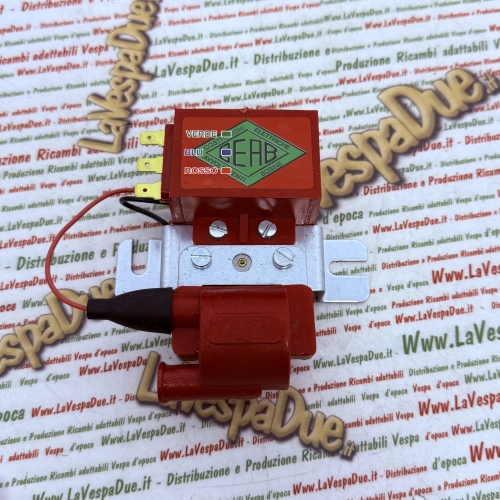 Unidad de control electrónico para fijación del chasis de la VESPA RALLY 200. Encendido ro 124697.