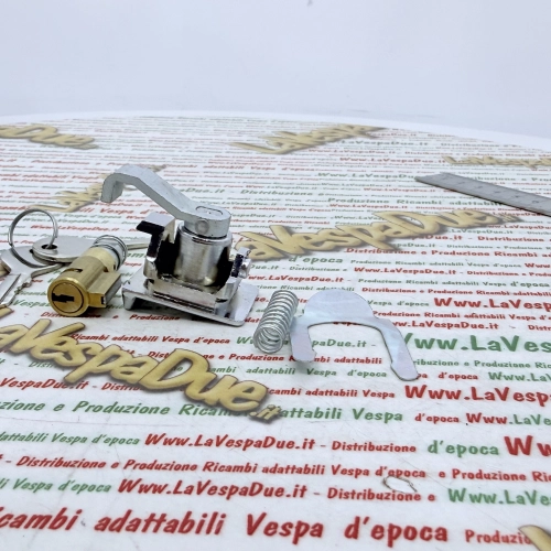 Paire de verrous de top case et kits de verrouillage de direction avec clé type NEIMAN VESPA 50 90 125 150 160 180 200 SPECIAL PX TS SS SPRINT RALLY ro 152096 120328 073258 guide 4 mm