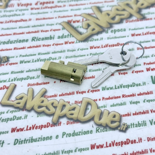 Antivol de direction avec clé type NEIMANN pour VESPA 50 NLR SPECIAL 90 125 150 160 180 GT GS SUPER PRIMAVERA SPRINT GTR, guide court 4 mm, référence 120328