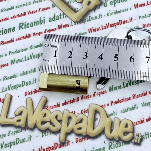Antivol de direction avec clé type NEIMANN pour VESPA 50 NLR SPECIAL 90 125 150 160 180 GT GS SUPER PRIMAVERA SPRINT GTR, guide court 4 mm, référence 120328