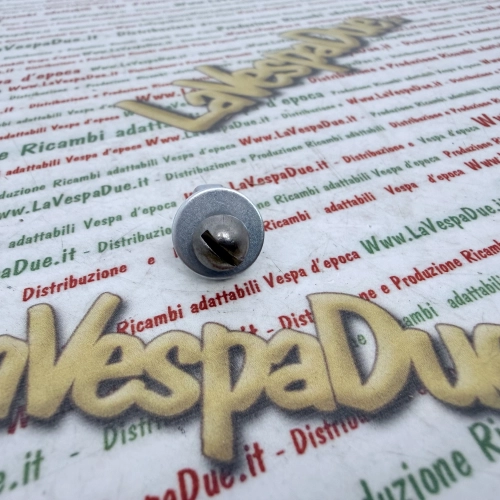 Tornillo ranurado de acero inoxidable con cabeza abombada para fijar el soporte de la matrícula trasera de VESPA APE LAMBRETTA 90 125 150 160 180 200