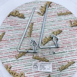 Windschutzscheibenhalterung für Vespa Lambretta Ciao Motorrad, Rohrlenker, niedriger Scheinwerfer VM VN VL 98 125 150 FABBRI 0559/SM
