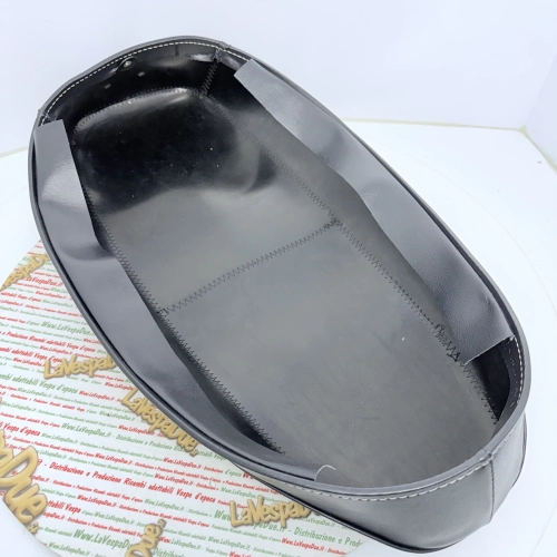Housse bleu foncé pour selle VESPA 180 200 RALLY VSD VSE, type d'origine, fabrication italienne, réf. 120739