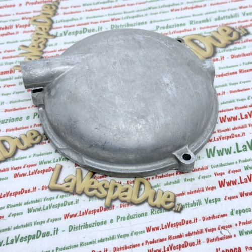 Tapa de la carcasa del embrague para VESPA 125 VU1T U VM1 VM2 VN1 VN2 150 VL1 VL2 VL3 VGL1T VB1T VESPA ACMA en aluminio con grabado de la inscripción VESPA