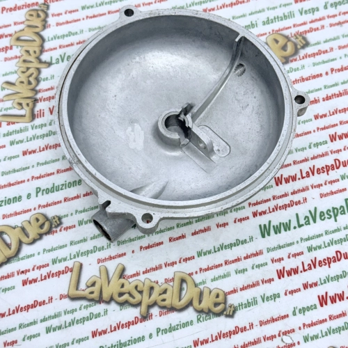 Tapa de la carcasa del embrague para VESPA 125 VU1T U VM1 VM2 VN1 VN2 150 VL1 VL2 VL3 VGL1T VB1T VESPA ACMA en aluminio con grabado de la inscripción VESPA