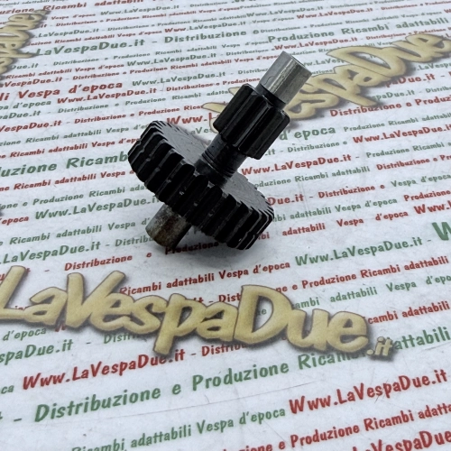 Duplo gear PIAGGIO 50 CIAO PORTER CT1T > 4974 doble Z 9 dientes rectos Z 29 dientes rectos Eje del buje trasero Variador de rueda ro 125804 eje tensor