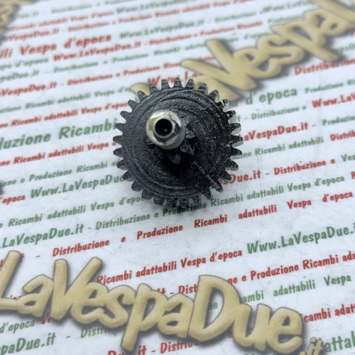 Duplo gear PIAGGIO 50 CIAO PORTER CT1T > 4974 doble Z 9 dientes rectos Z 29 dientes rectos Eje del buje trasero Variador de rueda ro 125804 eje tensor