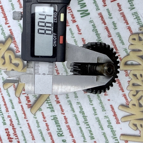 Duplo gear PIAGGIO 50 CIAO PORTER CT1T > 4974 doble Z 9 dientes rectos Z 29 dientes rectos Eje del buje trasero Variador de rueda ro 125804 eje tensor