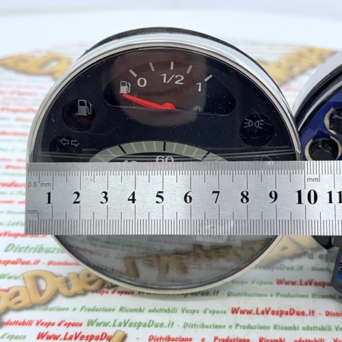 Kilometerzähler VESPA PX PE MY MILLENNIUM 125 150 200 120 km/h Adapter ro 583074 Schwarzer Regenbogen mit Chromrahmen