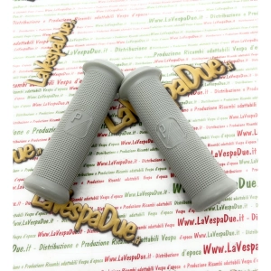 Pair of grey dotted grips diameter mm 21 for VESPA 125 150 VNB1 A VNB6T VBA1T VB1T VBB1T VBB2T 150 GL VLA1T 160 GS VSB1T 180SS Italian product ro 060304
