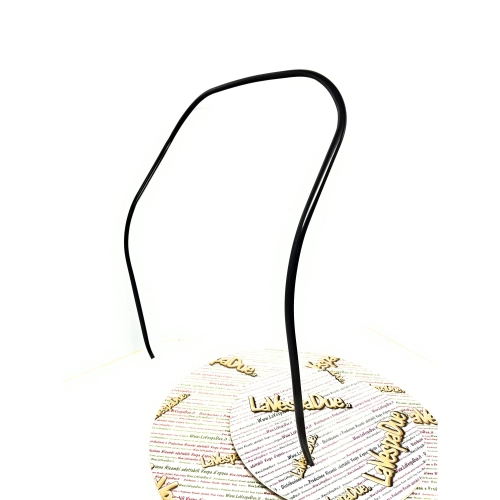 Bordure de protection en aluminium peint en noir semi-brillant pour VESPA 50 90 125 NLR SPECIAL PRIMAVERA ET3 ro 070416
