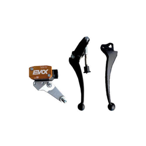 Kit de pompe de frein hydraulique avant EVOK IRON P11 noir et orange pour VESPA 50 SPECIAL