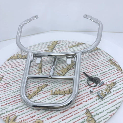 Placa cromada para portaequipajes trasero para VESPA 125 150 PRIMAVERA SPRINT ro 1B00815