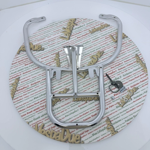 Placa cromada para portaequipajes trasero para VESPA 125 150 PRIMAVERA SPRINT ro 1B00815