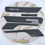 Juego de tiras de goma negra X FOX UTAH para parachoques, guardabarros y capós de VESPA PK 50 125, molduras de carrocería.