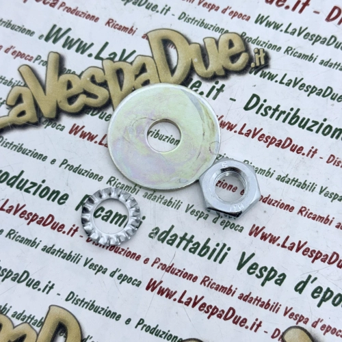 Kit écrou et rondelle pour VESPA PK PX N RUSH T5 COSA HEXAGON spécifique fixation supérieure amortisseur avant sous support de vis ro 174088 012535 021210