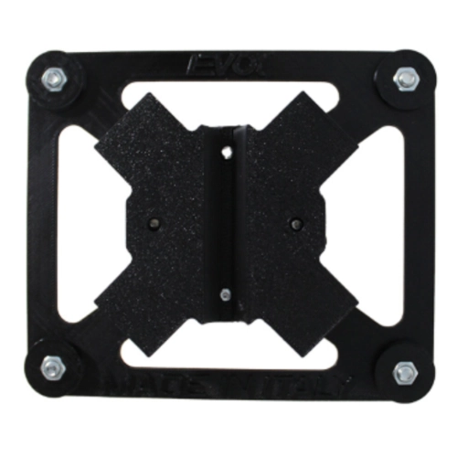 Magnetischer Kennzeichenhalter für VESPA 50 LRN PK HP XL SPECIAL Moped, PIAGGIO CIAO SI BRAVO BOXER und Roller (6-stellige Kennzeichen). Maße: 14 x 12 cm. Material: Schwarzes Polypropylen.