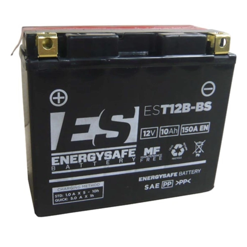 BATERÍA ENERGYSAFE EST12B-BS 12V-10AH (SELLADA CON ÁCIDO INCLUIDO) 12V/10AH APRILIA DUCATI CAGIVA