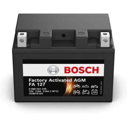 Batterie BOSCH YTZ12S 12V 11AH pour HONDA SH 300, prête à l'emploi et activée en usine