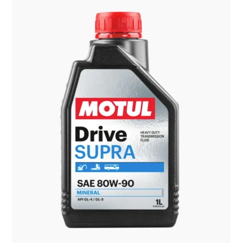 MOTUL DRIVE SUPRA 80W-90 Mineralöl für Getriebeölwechsel, passend für VESPA 50, 80, 90, 125, 150, 160, 200, NLR, SPECIAL, ET3, SS, PRIMAVERA, GT, GL, TS, SPRINT, RALLY, SUPER SPORT (alle Modelle von 1946 bis heute).