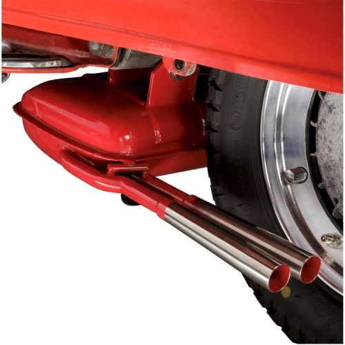 Red racing muffler SIP ROAD 3.0 24155030 ABARTH type for VESPA 200 RALLY PE PX P200E LUSSO ARCOBALENO ELESTART 98 MY COSA 200