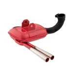 Marmitta rossa racing SIP ROAD 3.0 24155030 tipo ABARTH per VESPA 200 RALLY PE PX P200E LUSSO ARCOBALENO ELESTART 98 MY COSA 200