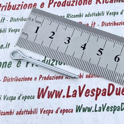 Cotter pin 3.5 x 30 mm in galvanized steel for VESPA APE LAMBRETTA wheel drum nut retainer and various applications front wheel axle and tool box door 012787 12789