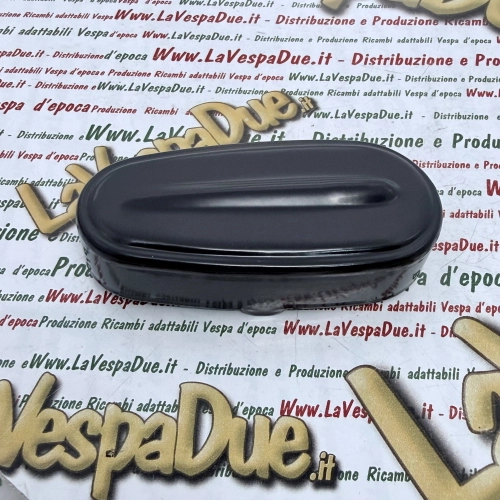 Semi-gloss black aluminum spring cover for hub spring for VESPA 50 90 125 NLR SPECIAL PRIMAVERA ET3 ro 070177
