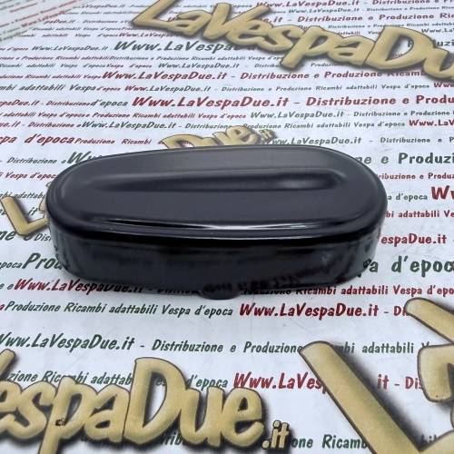 Semi-gloss black aluminum spring cover for hub spring for VESPA 50 90 125 NLR SPECIAL PRIMAVERA ET3 ro 070177