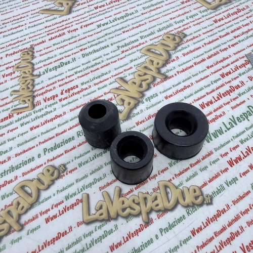 Kit de tres silentblocks para el motor y el amortiguador trasero de VESPA 125 150 200 SUPER GT GTR GL SPRINT PX PE primera serie
