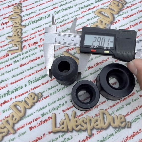 Kit de tres silentblocks para el motor y el amortiguador trasero de VESPA 125 150 200 SUPER GT GTR GL SPRINT PX PE primera serie