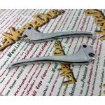 Pair of chrome levers for VESPA 50 90 125 150 160 180 NLR GS old model economic type ro 070587