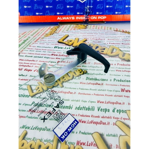 Left deflector glass complete with accessories and lever for APE 220 400 420 MP P501 P601 MP601 CLASSIC E4 VAN ro 163667SP ORIGINAL PIAGGIO door