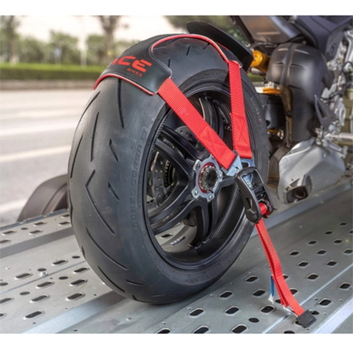Kit de sangles de fixation TYREFIX pour crics de roue arrière pour motos CBR, BMW et Ducati, pour le transport sur rampe, camping-car ou fourgonnette.