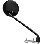Rétroviseur extérieur droit noir profond (FAR) des années 60/70 pour Vespa 50, 125, 150, 180 et 200, complet avec son support.