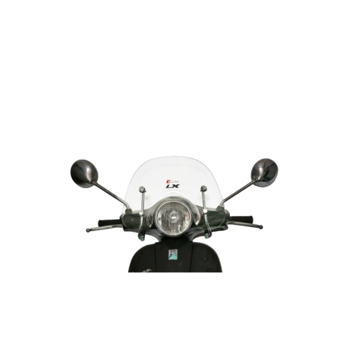Mini paravento cupolino trasparente basso per VESPA 50 125 150 LX completo di staffe