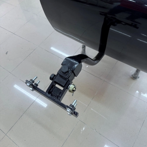 White painted trailer trolley to be applied to the rear part adaptable to VESPA LAMBRETTA to all scooters or motorcycles scooter trailer type PAV