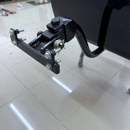 White painted trailer trolley to be applied to the rear part adaptable to VESPA LAMBRETTA to all scooters or motorcycles scooter trailer type PAV