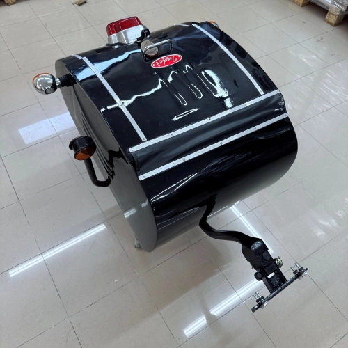 White painted trailer trolley to be applied to the rear part adaptable to VESPA LAMBRETTA to all scooters or motorcycles scooter trailer type PAV