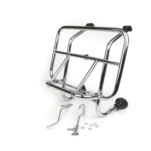 Portapacchi anteriore cromato per VESPA 50 90 125 150 160 180 200 N L R SPECIAL PRIMAVERA SS ET3 PX PE ARCOBALENO PK XL RUSH N FL2 HP