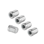 Kit dado M8 x 1.25 per cerchio tubeless 8 mm in acciaio per fissaggio cerchi al tamburo lungo