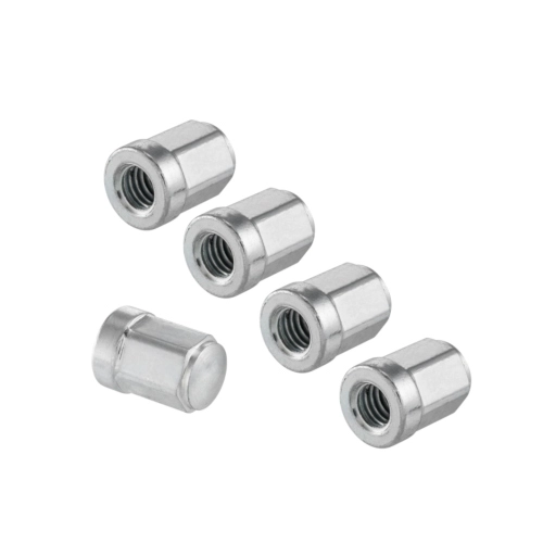 Kit dado M8 x 1.25 per cerchio tubeless 8 mm in acciaio per fissaggio cerchi al tamburo lungo
