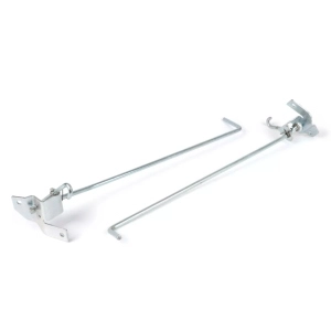 Par de palancas de gancho de capó para VESPA PX 80 125 150 200 PE LUSSO T5, lado derecho e izquierdo, barra de cierre, 178311 227229 244093 178317, placas de anclaje
