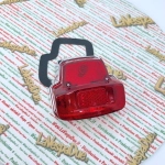 Metal Rear Stop Light complete with gasket and bulbs for VESPA 125 150 SUPER SPORT SS SPRINT year 1966 ro 091419